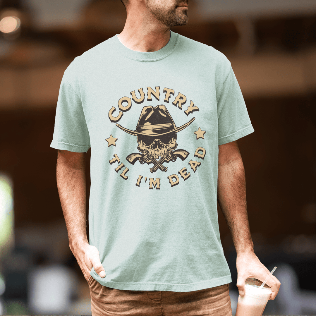 Men's Country Til I'm Dead Comfort Colors Tee - Sunlit Funlit