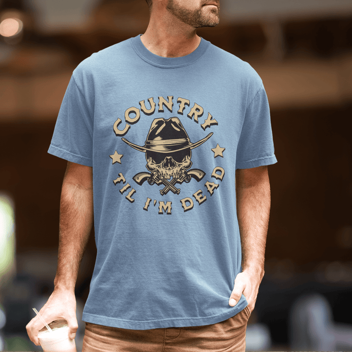 Men's Country Til I'm Dead Comfort Colors Tee - Sunlit Funlit
