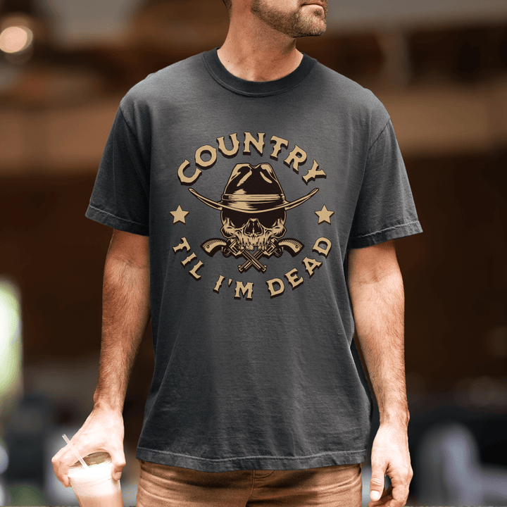 Men's Country Til I'm Dead Comfort Colors Tee - Sunlit Funlit
