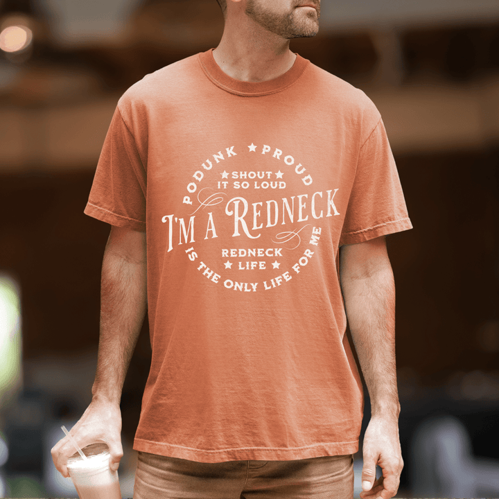 Men's I'm A Redneck Country Concert Shirt - Sunlit Funlit