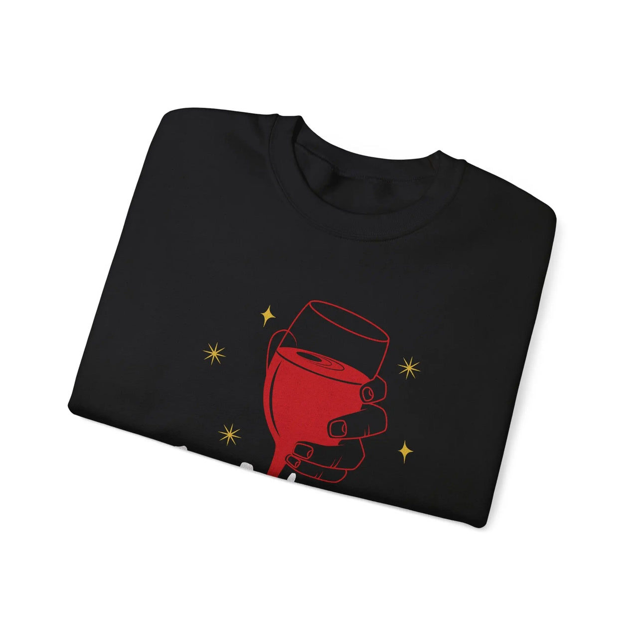 Merlot - Ho - Ho Wine Lover Christmas Sweater - Sunlit Funlit Country Music Tees