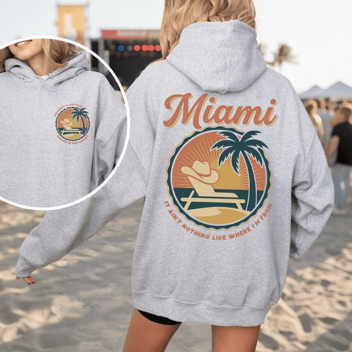 Miami Double Sided Hoodie - Sunlit Funlit