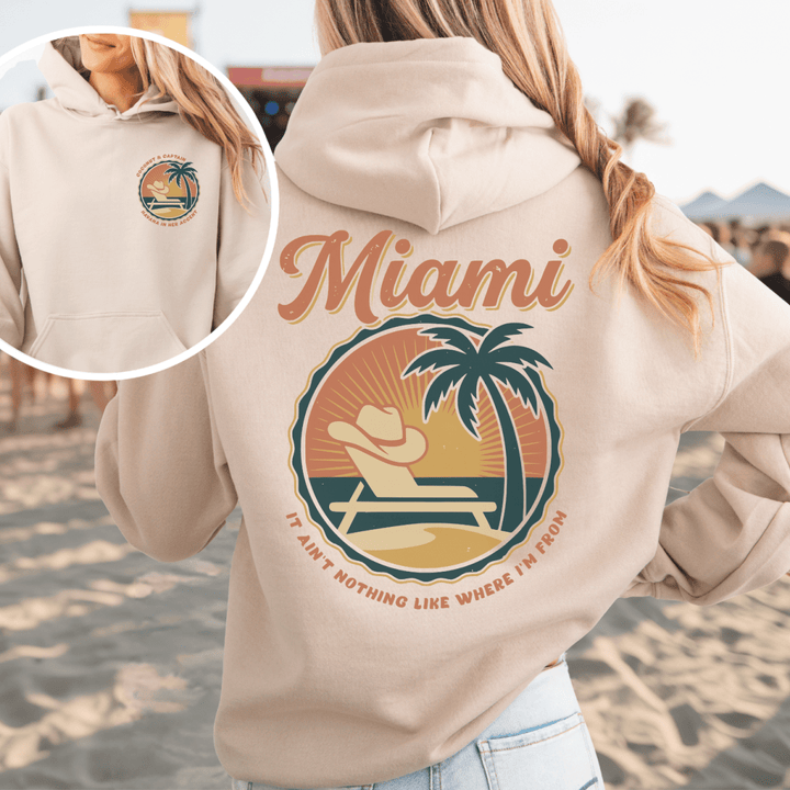 Miami Double Sided Hoodie - Sunlit Funlit