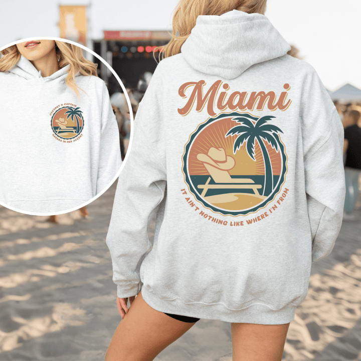 Miami Double Sided Hoodie - Sunlit Funlit