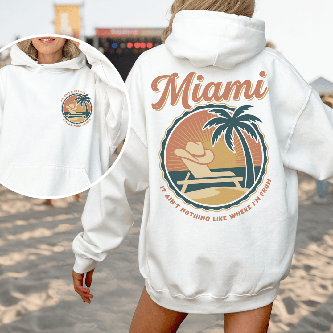 Miami Double Sided Hoodie - Sunlit Funlit