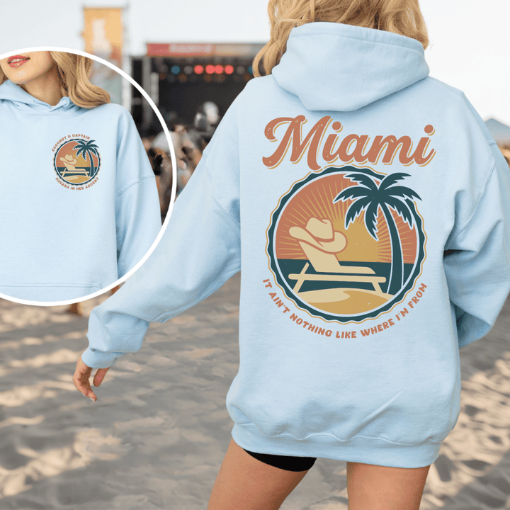 Miami Double Sided Hoodie - Sunlit Funlit