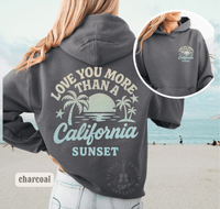 Thumbnail for More Than A California Sunset Double Sided Beach Hoodie - Sunlit Funlit | Graphic Tees for Country Concert Addicts