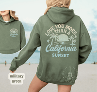 Thumbnail for More Than A California Sunset Double Sided Beach Hoodie - Sunlit Funlit | Graphic Tees for Country Concert Addicts