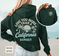 Thumbnail for More Than A California Sunset Double Sided Beach Hoodie - Sunlit Funlit | Graphic Tees for Country Concert Addicts