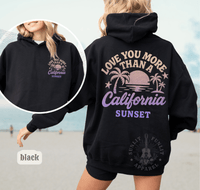 Thumbnail for More Than A California Sunset Double Sided Beach Hoodie - Sunlit Funlit | Graphic Tees for Country Concert Addicts