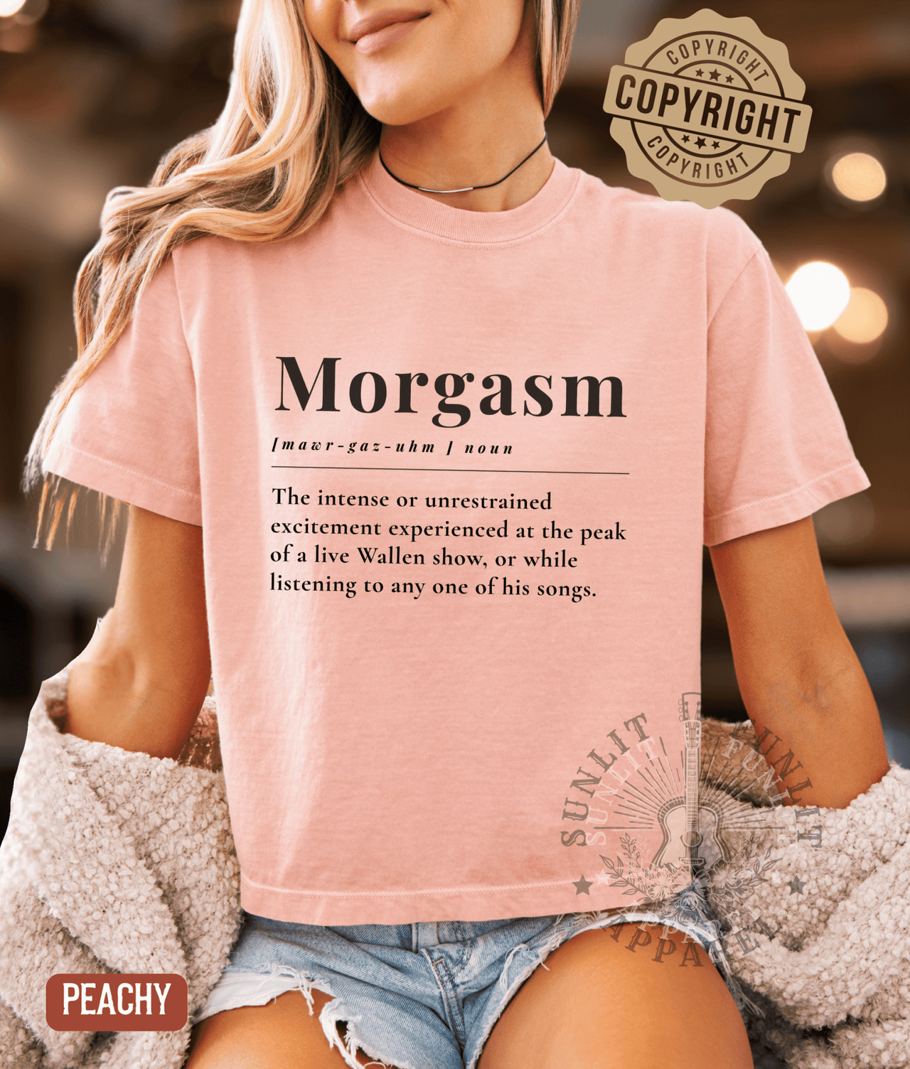 Morgasm Cropped Country Music Shirt 