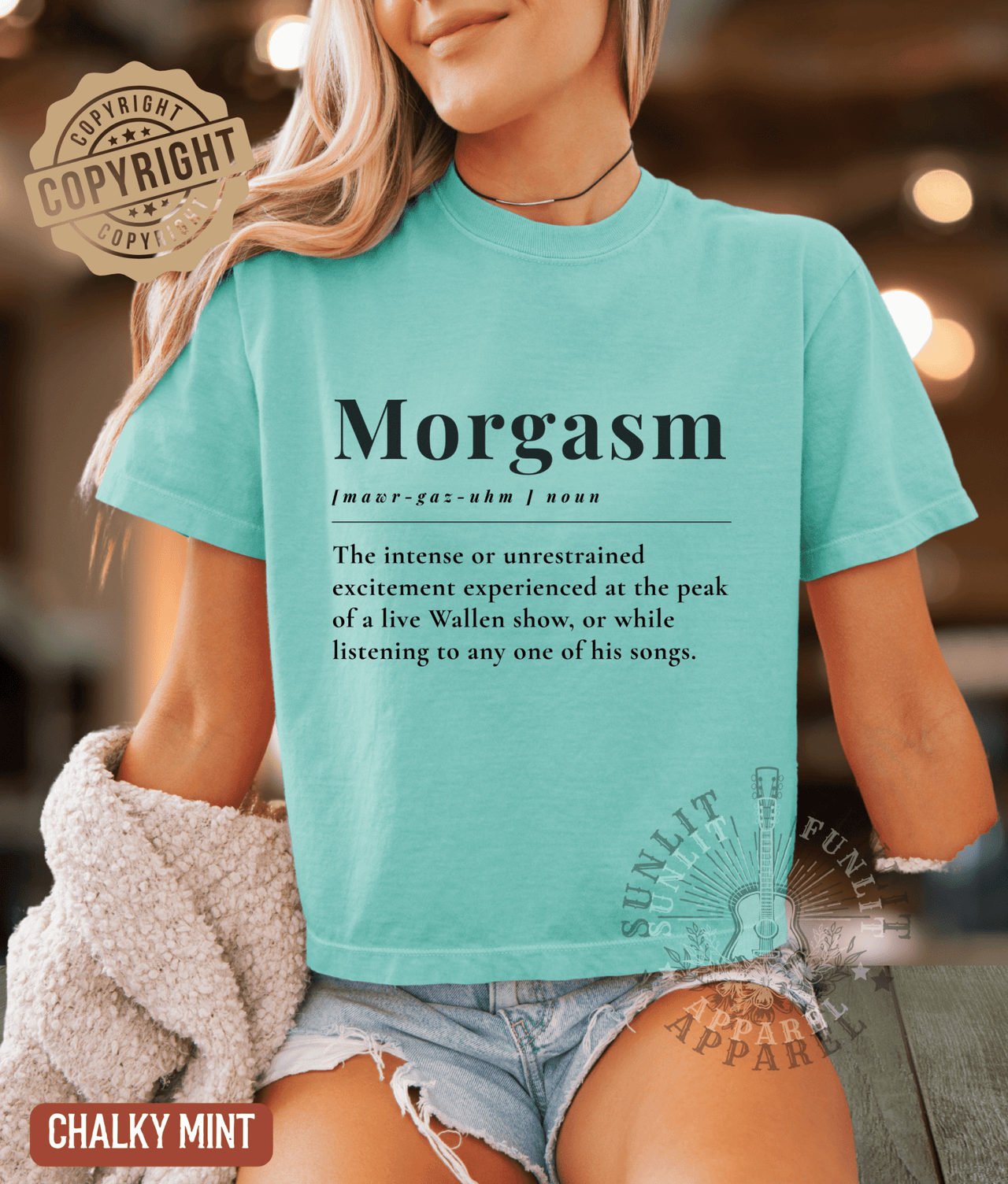 Morgasm Cropped Country Music Shirt 