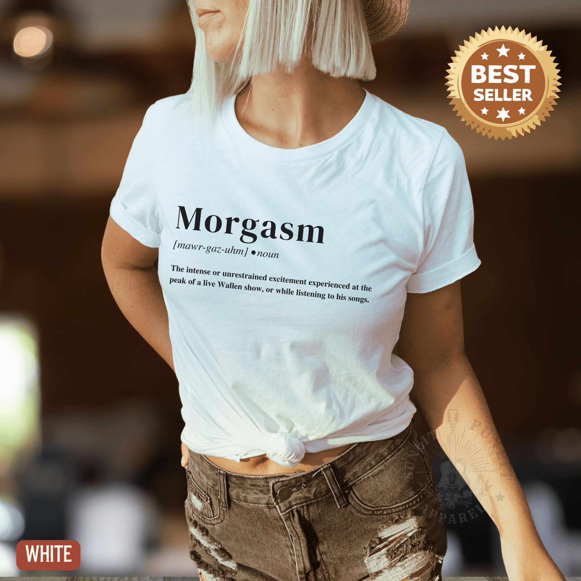 Morgasm Lightweight Country Concert Tee - Sunlit Funlit | Graphic Tees for Country Concert Addicts