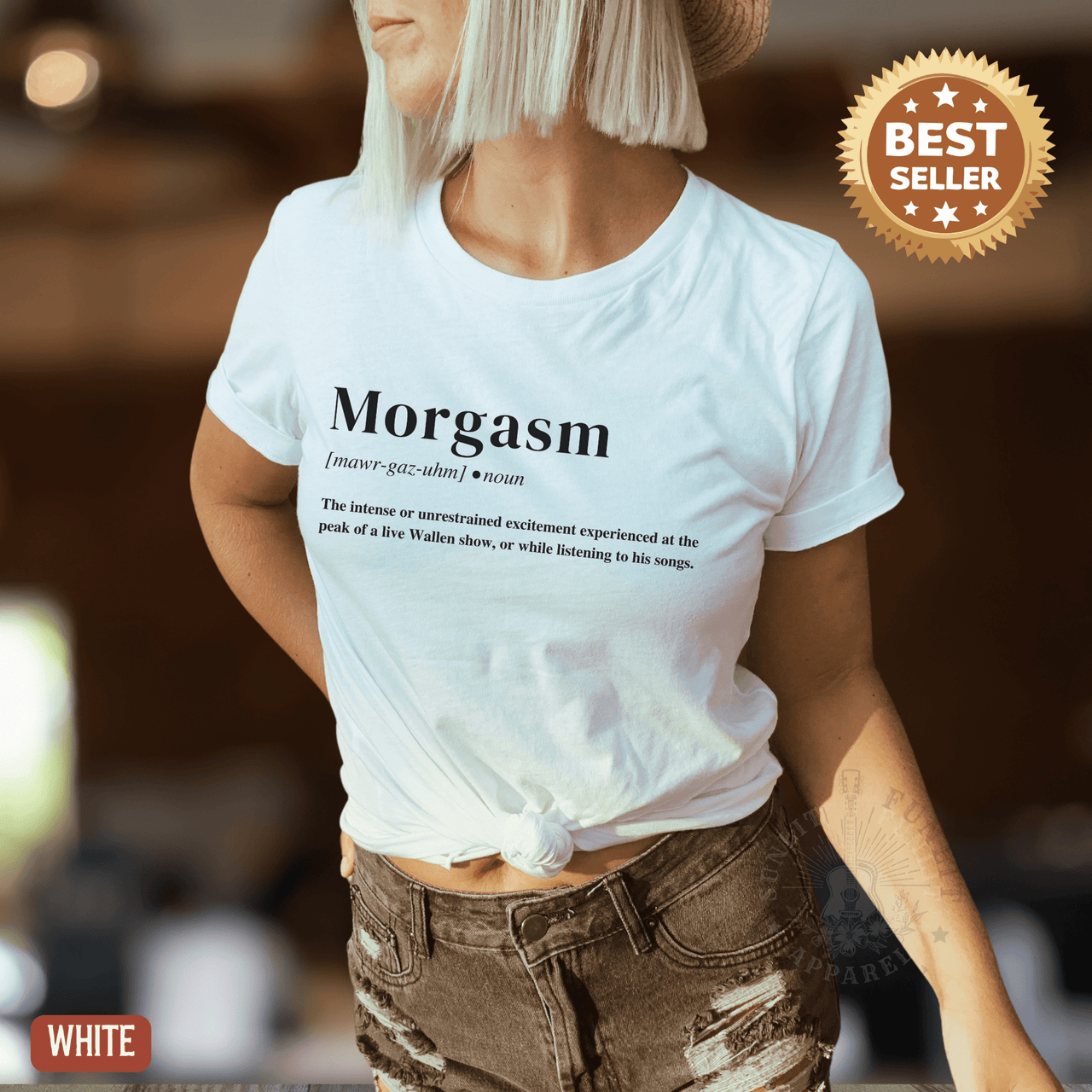 Morgasm Lightweight Country Concert Tee - Sunlit Funlit | Graphic Tees for Country Concert Addicts