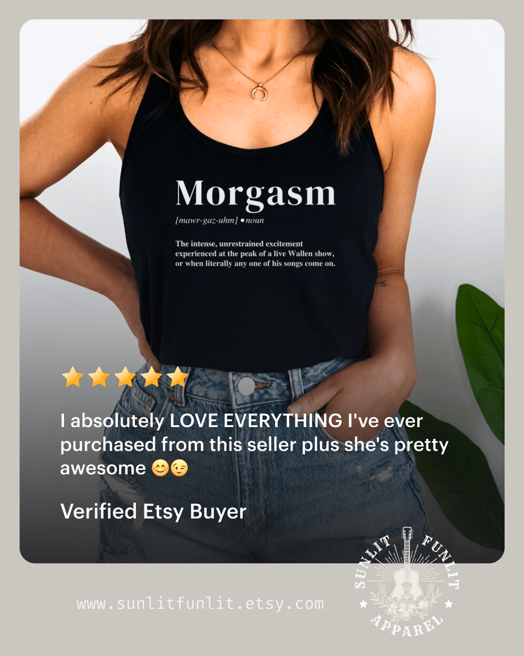 Morgasm Muscle Tank – Wallen Concert Tank Top - Sunlit Funlit | Graphic Tees for Country Concert Addicts