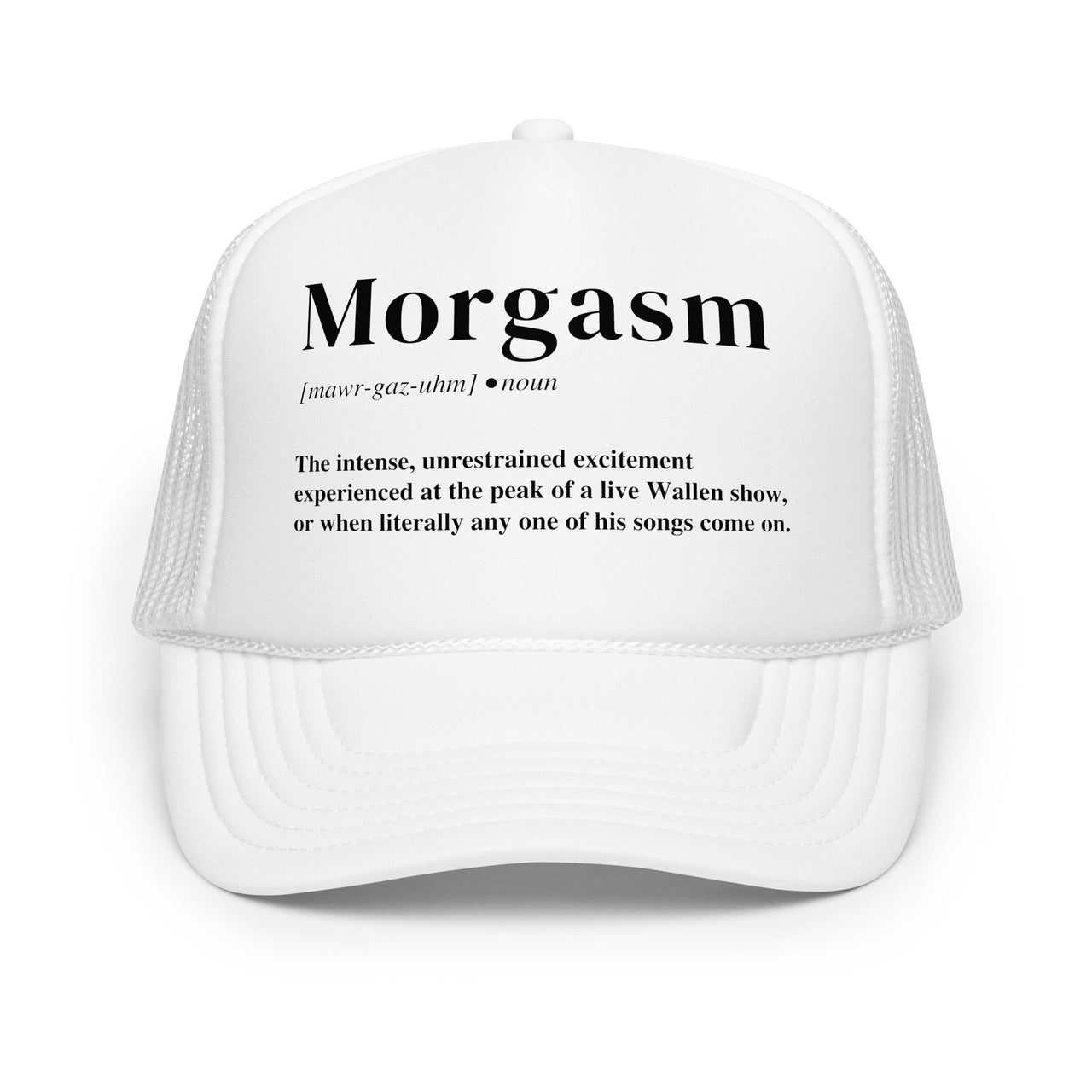 Morgasm Trucker Hat – Funny Wallen - Inspired Concert Mesh Cap - Sunlit Funlit Country Music Tees