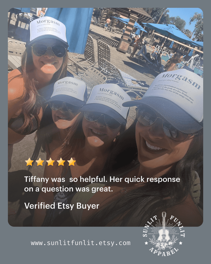 Morgasm Trucker Hat – Wallen - Inspired Country Concert Hat - Sunlit Funlit | Graphic Tees for Country Concert Addicts