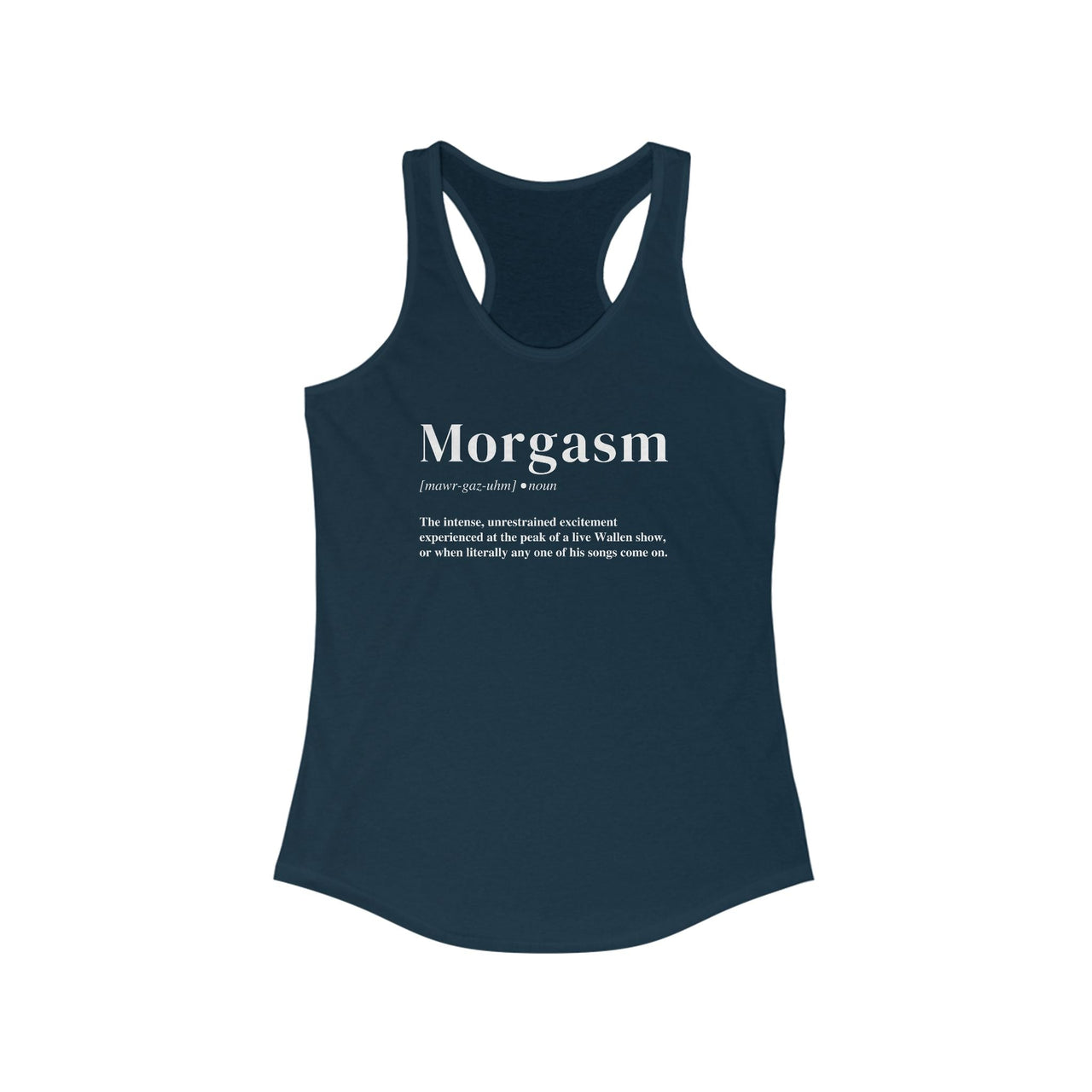 Morgasm© Wallen Racerback Tank - Sunlit Funlit Country Music Tees