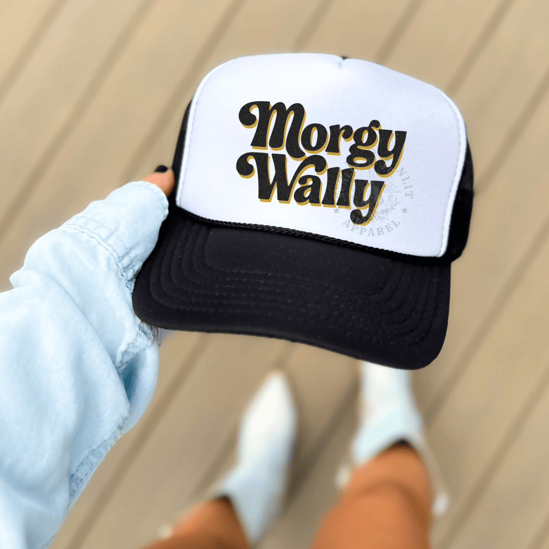 Morgy Wally Retro Country Trucker Hat - Sunlit Funlit | Graphic Tees for Country Concert Addicts