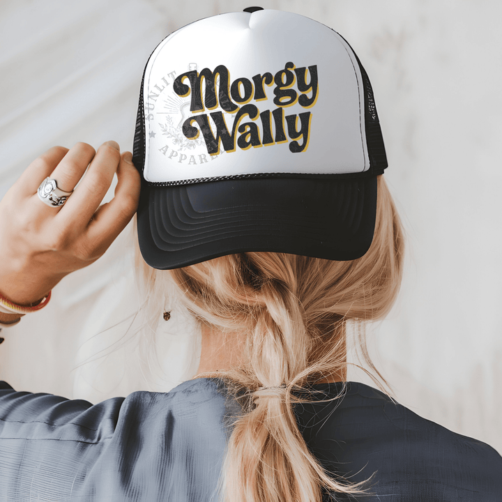 Morgy Wally Retro Country Trucker Hat - Sunlit Funlit | Graphic Tees for Country Concert Addicts
