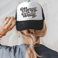 Thumbnail for Morgy Wally Sunset Country Trucker Hat - Sunlit Funlit | Graphic Tees for Country Concert Addicts