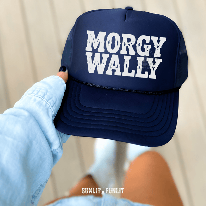 Morgy Wally Western Trucker Hat - Sunlit Funlit | Graphic Tees for Country Concert Addicts