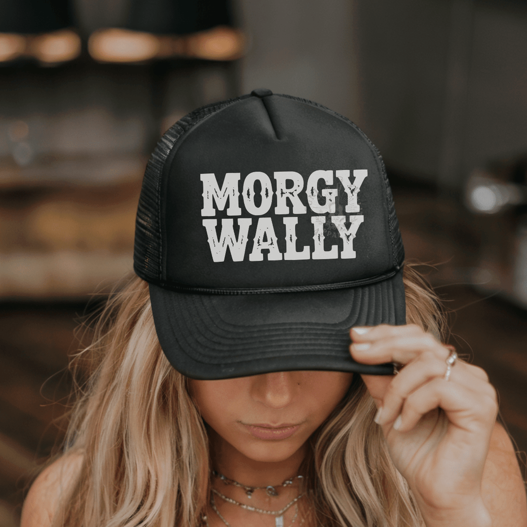 Morgy Wally Western Trucker Hat - Sunlit Funlit | Graphic Tees for Country Concert Addicts