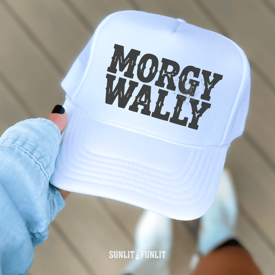 Morgy Wally Western Trucker Hat - Sunlit Funlit | Graphic Tees for Country Concert Addicts