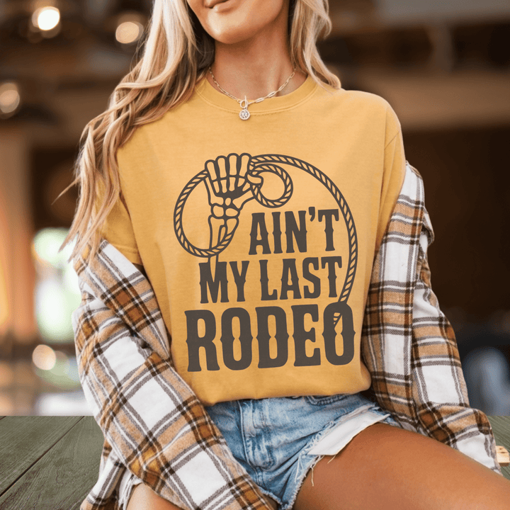 My Last Rodeo Lasso Tee - Sunlit Funlit Country Concert Tees