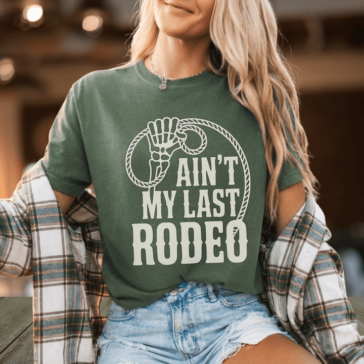 My Last Rodeo Lasso Tee - Sunlit Funlit Country Concert Tees
