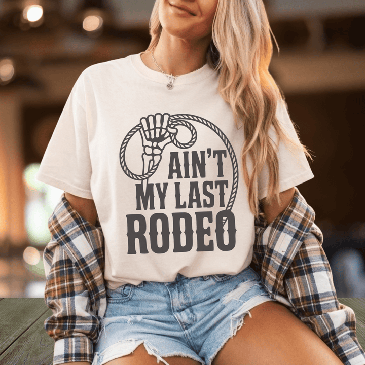 My Last Rodeo Lasso Tee - Sunlit Funlit Country Concert Tees