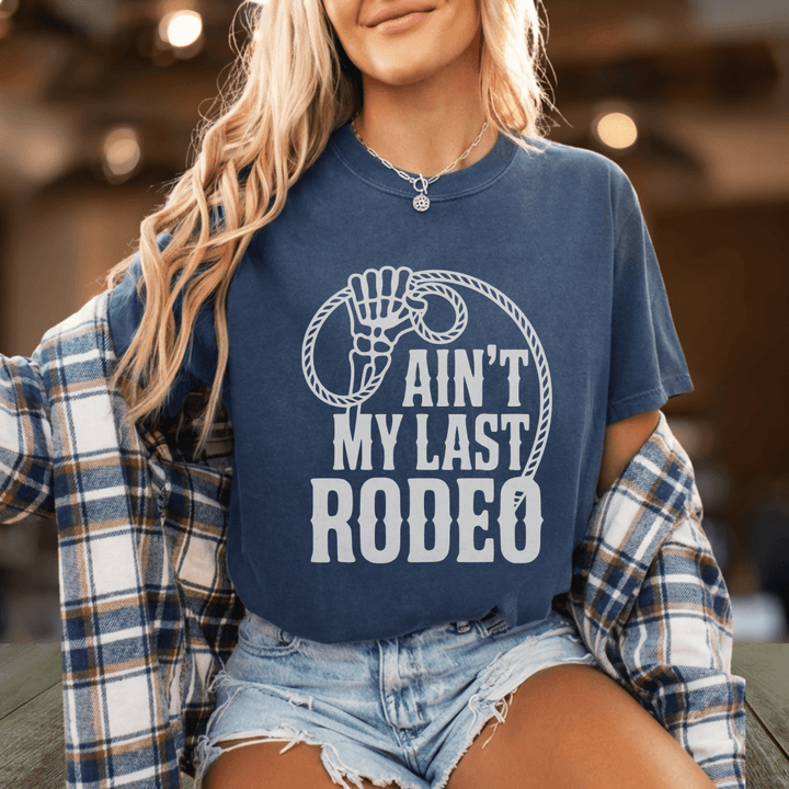 My Last Rodeo Lasso Tee - Sunlit Funlit Country Concert Tees