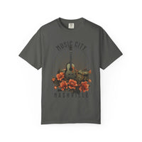 Thumbnail for Nashville Music City Floral Comfort Colors Tee - Sunlit Funlit Country Music Tees