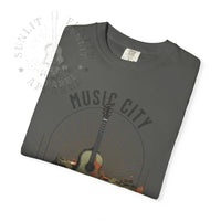 Thumbnail for Nashville Music City Floral Comfort Colors Tee - Sunlit Funlit Country Music Tees