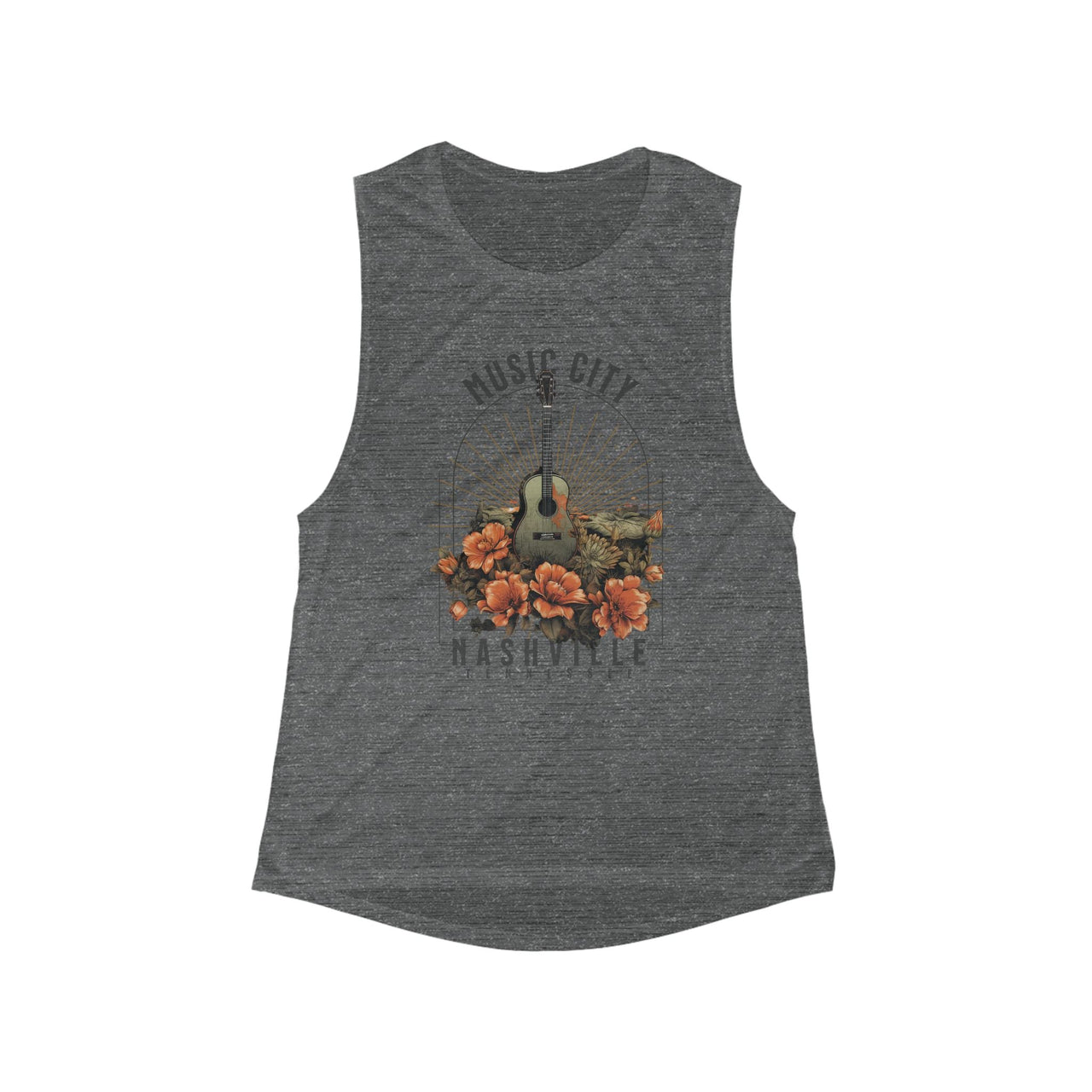 Nashville Music City Muscle Tank - Sunlit Funlit Country Music Tees