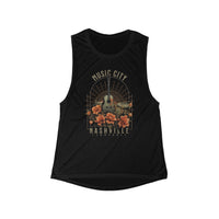 Thumbnail for Nashville Music City Muscle Tank - Sunlit Funlit Country Music Tees