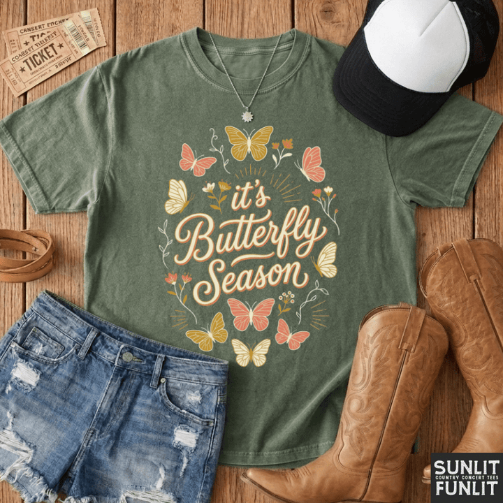 Pastel Butterfly Season Tshirt