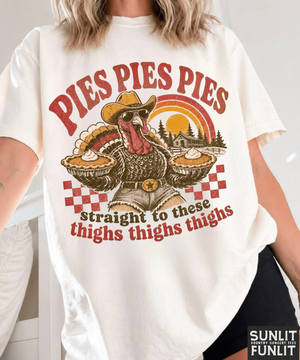 Pies Pies Pies Thanksgiving Tee