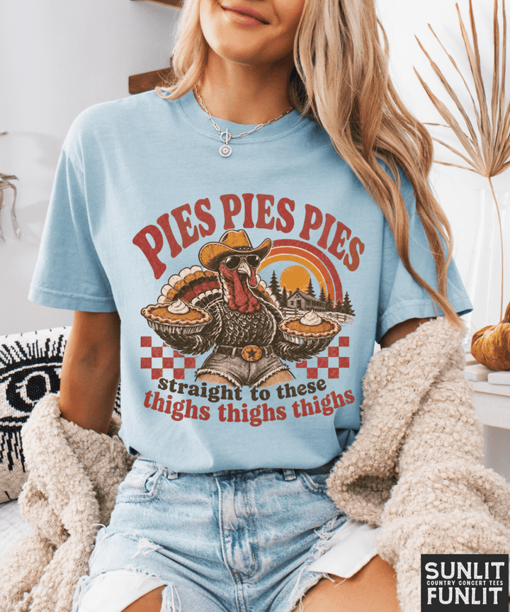 Pies Pies Pies Thanksgiving Tee