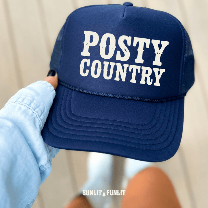 Posty Country Trucker Hat - Sunlit Funlit Country Concert Tees