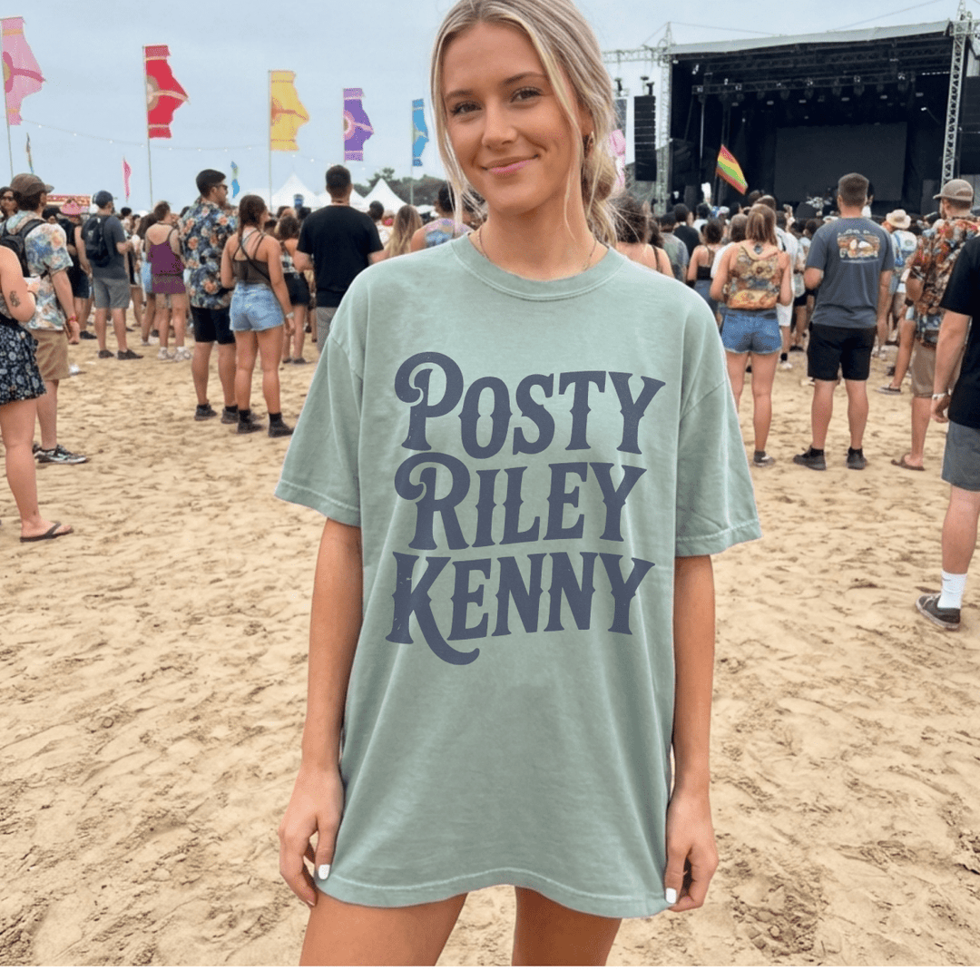 Posty Riley Kenny Country Music Festival Tee - Sunlit Funlit Country Concert Tees