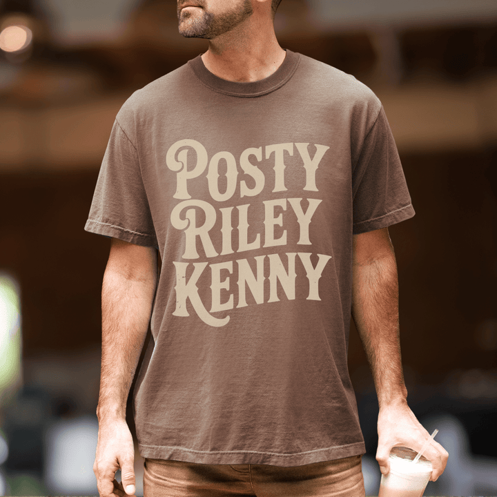 Posty Riley Kenny Country Music Festival Tee - Sunlit Funlit Country Concert Tees
