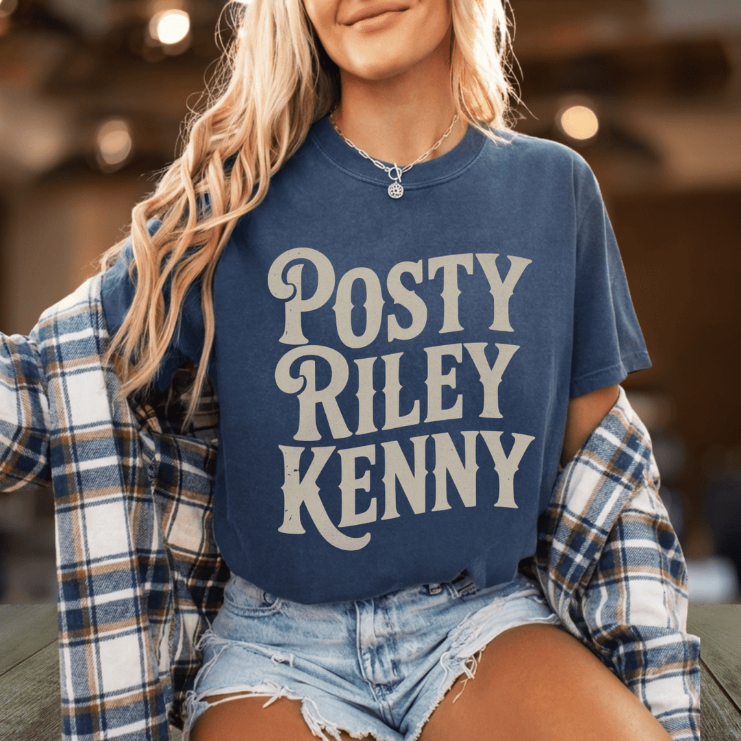 Posty Riley Kenny Country Music Festival Tee - Sunlit Funlit Country Concert Tees