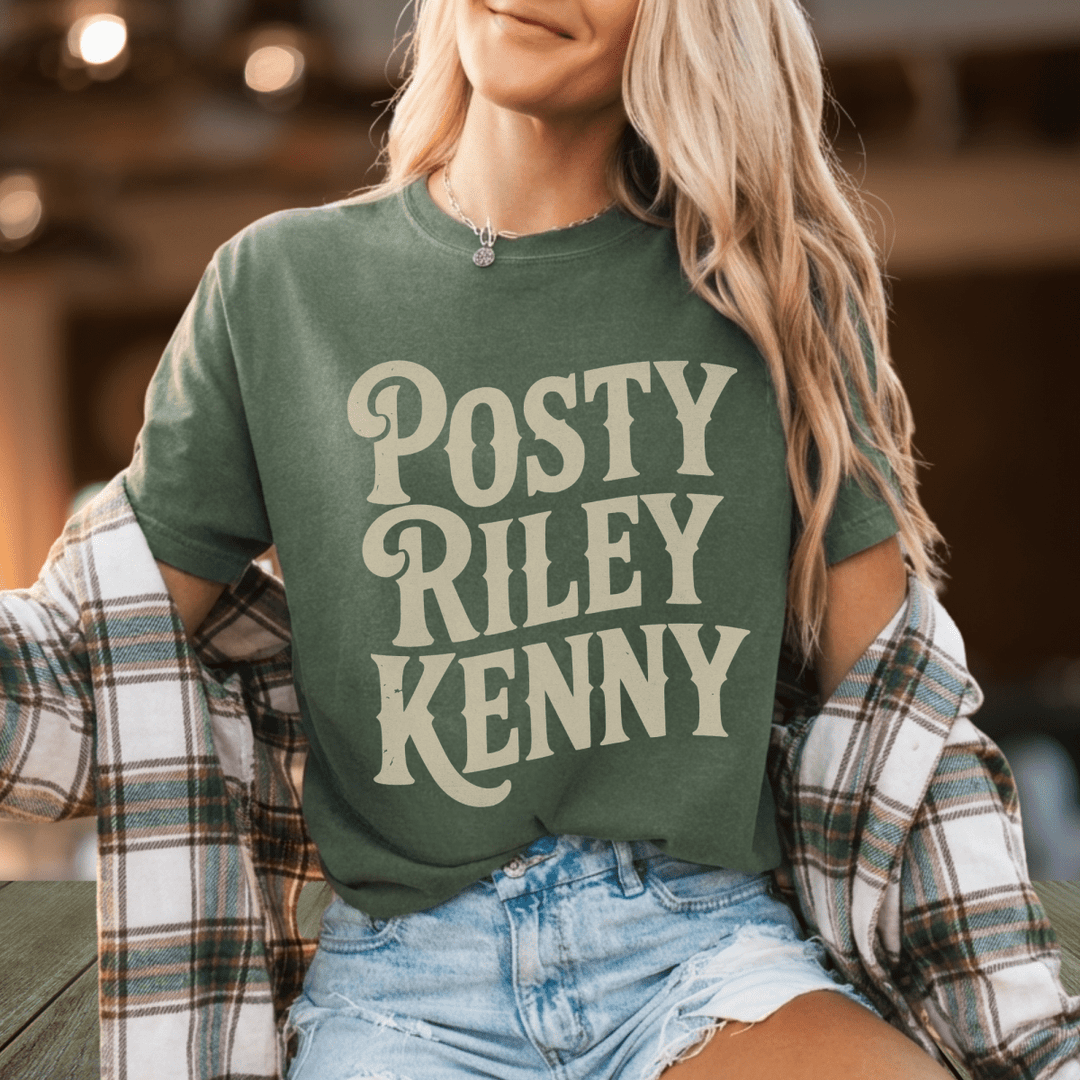 Posty Riley Kenny Country Music Festival Tee - Sunlit Funlit Country Concert Tees