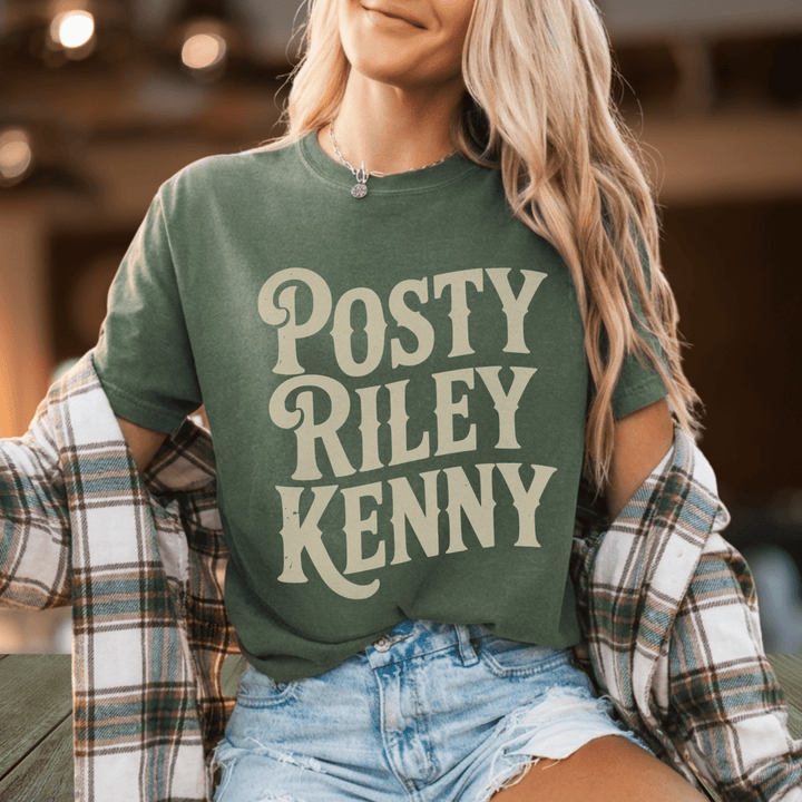 Posty Riley Kenny Country Music Festival Tee - Sunlit Funlit Country Concert Tees