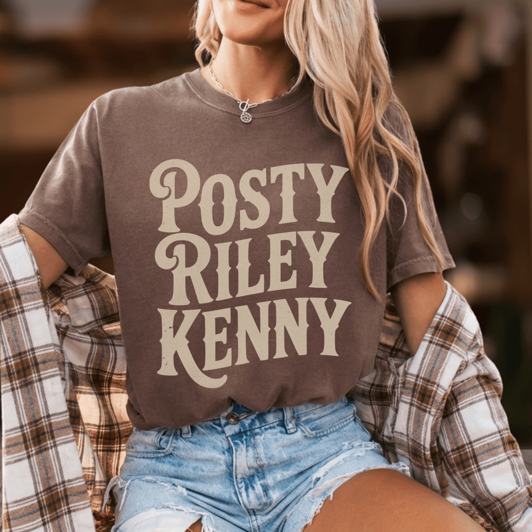 Posty Riley Kenny Country Music Festival Tee - Sunlit Funlit Country Concert Tees