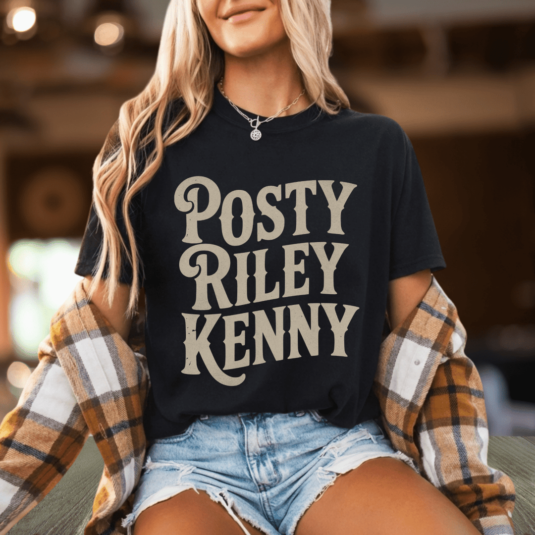 Posty Riley Kenny Country Music Festival Tee - Sunlit Funlit Country Concert Tees
