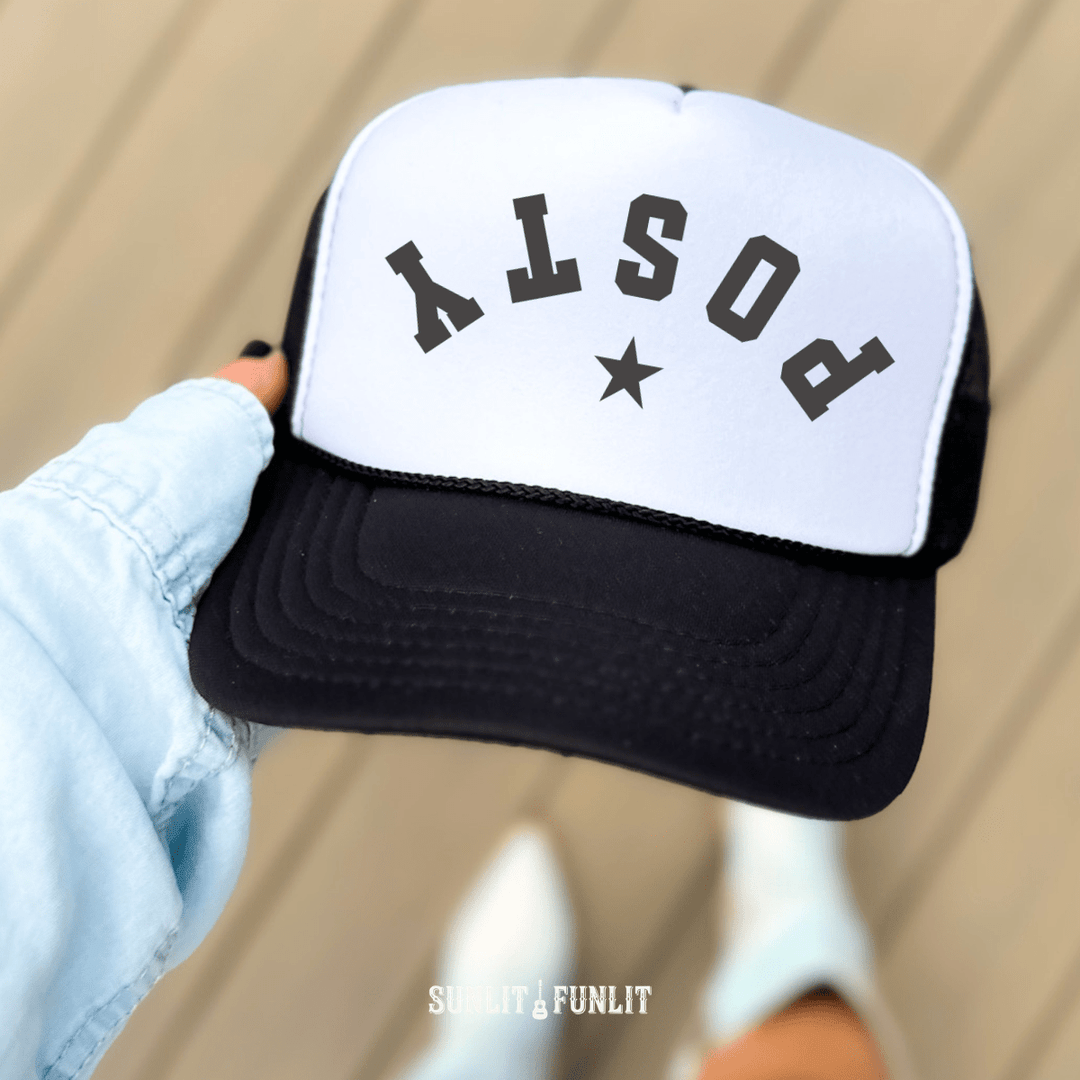 Posty Western Star Country Trucker Hat - Sunlit Funlit | Graphic Tees for Country Concert Addicts