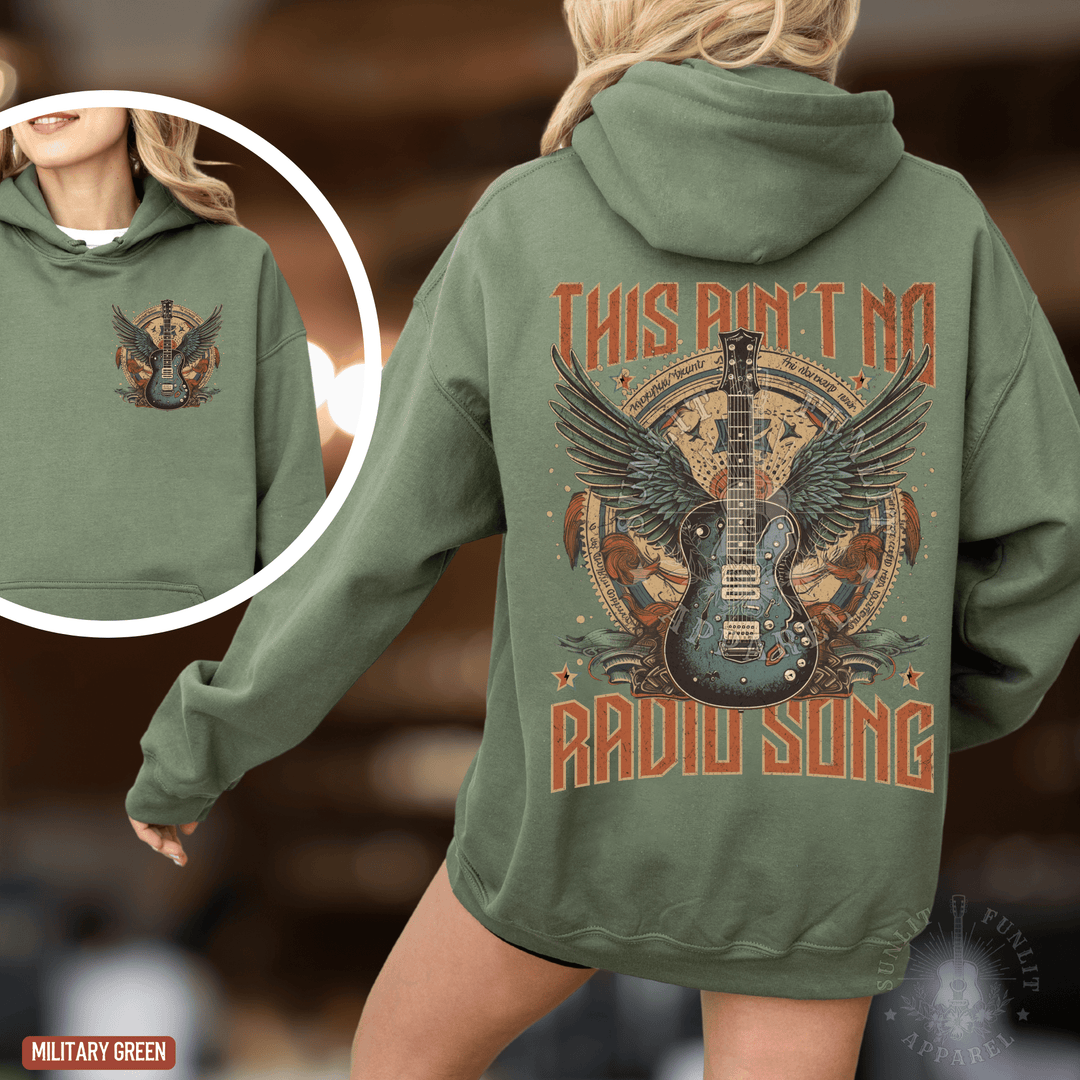 Radio Song Country Concert Hoodie - Sunlit Funlit | Graphic Tees for Country Concert Addicts
