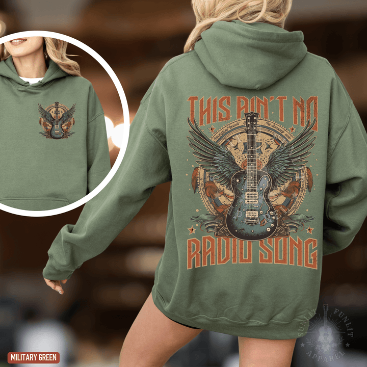 Radio Song Country Concert Hoodie - Sunlit Funlit | Graphic Tees for Country Concert Addicts
